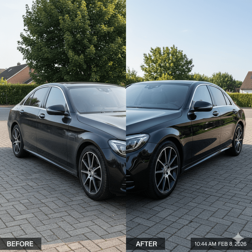 Exterior detailing result